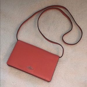 NWT Coach Coral Pebble Leather Crossbody Purse